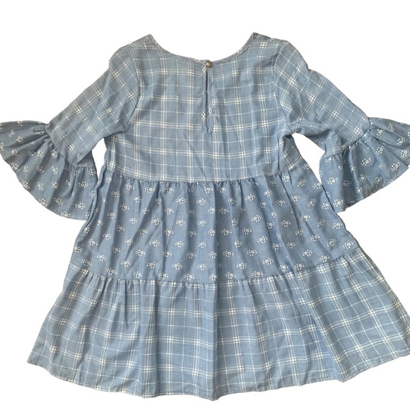 Boutique new with tags plaid and floral print ruffle tunic top size small - Picture 4 of 6